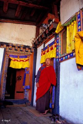 Monk at a Paro Monastery
