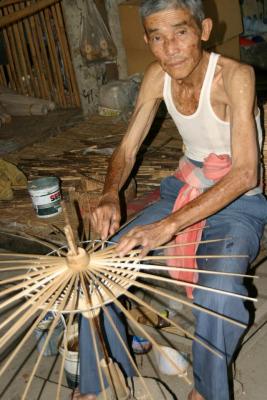 Making Umbrellas in Chiang Mai