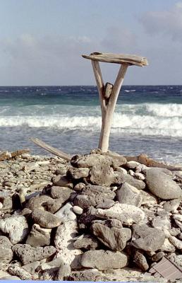 Stone and Wood Marker