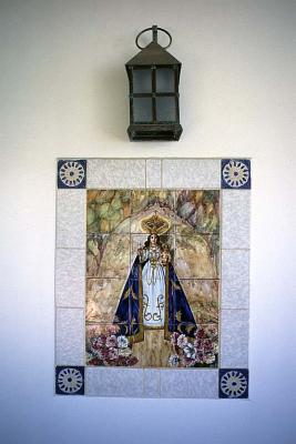 Beautiful Tile Mosaic Outside the Master BR