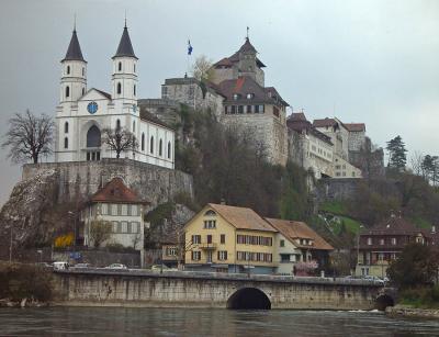 Aarburg kurz vor Regenschauer