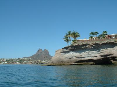 Shot from the boat - Maggys house cliff