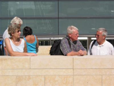 chance for a chat while the others catch up