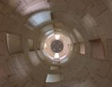 Looking Up Inside the Staircase at Chambord