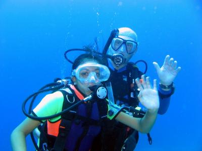 Proud instructor (Wayne) and student (Natasa)