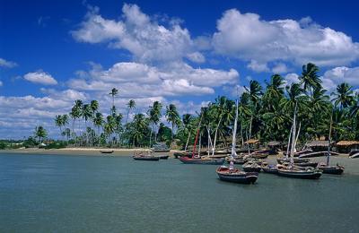 Barcos no rio Guriú, Jericoacoara