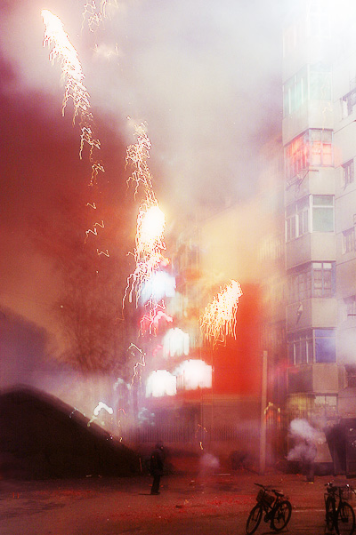 Celebrating Chinese New Year, Shenyang, China, 2004