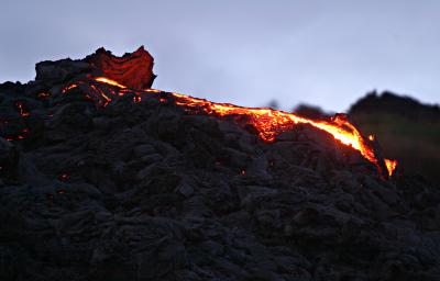 Pulama Pali lava flows, 9/1/04