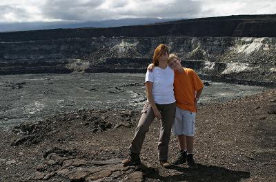 At Halema'uma'u crater (8/29/04)