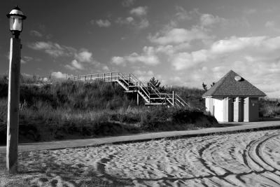 Stile and hut