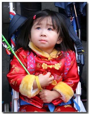 little girl in Chinatown