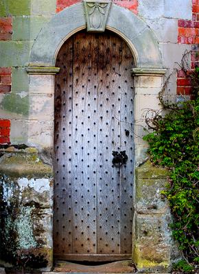Old Oak Studded Door