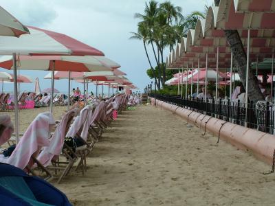 Beach Side of the Royal Hawaiian Hotel