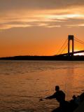 Fishing by the Verrazano Bridge