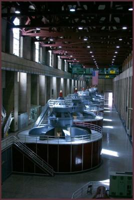 Inside the Hoover Dam Generator Room