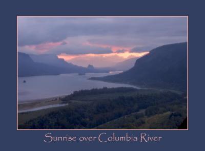 Vista Sunrise over Columbia River