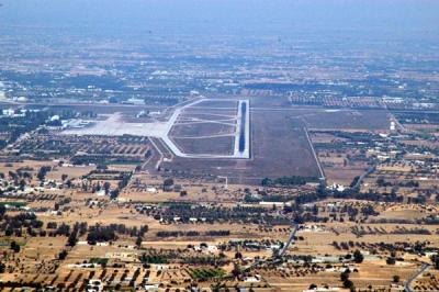 Approach to Runway 9 at Tripoli Airport, Libya (HLLT)