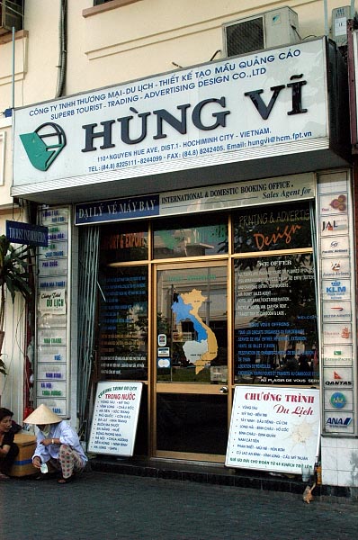 Travel agency, central Saigon