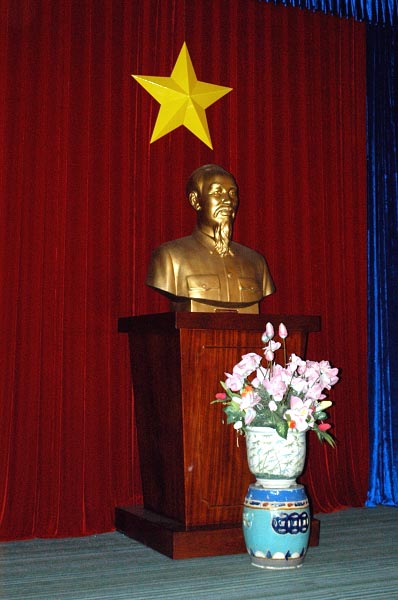 Ho Chi Minh in the Conference Room