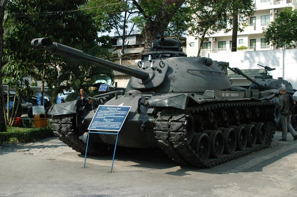M-48 tank. The museum had been called the Museum of American and Chinese War Crimes
