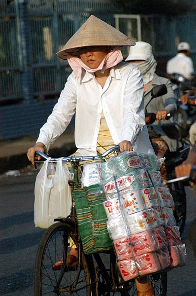 Cyclist, Saigon, Vietnam