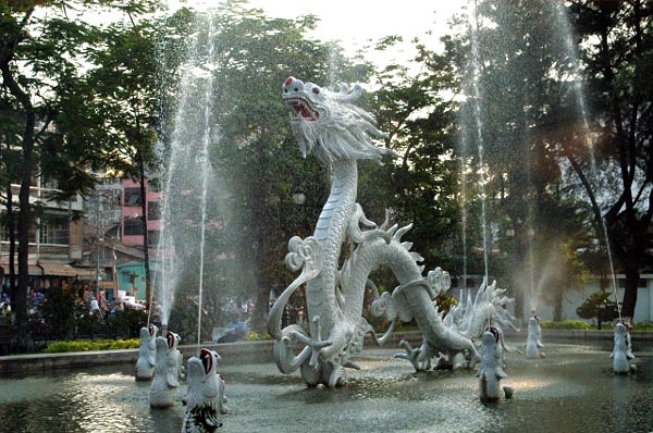 Dragon fountain