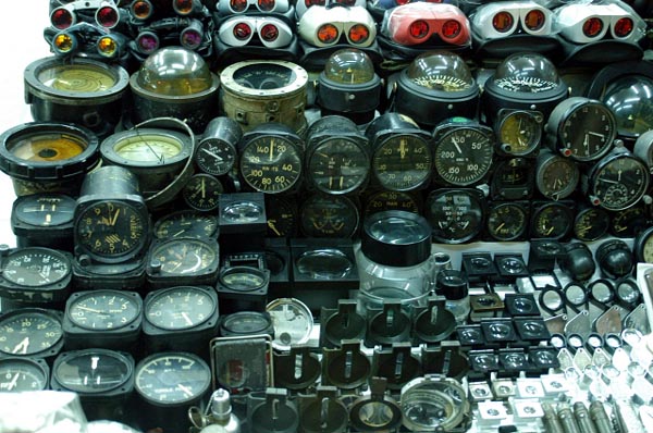 Instruments from U.S. aircraft for sale in Saigon