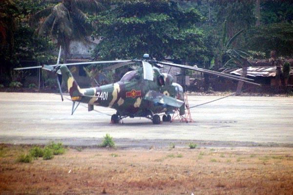 MI-24 Hind at SGN, Vietnam