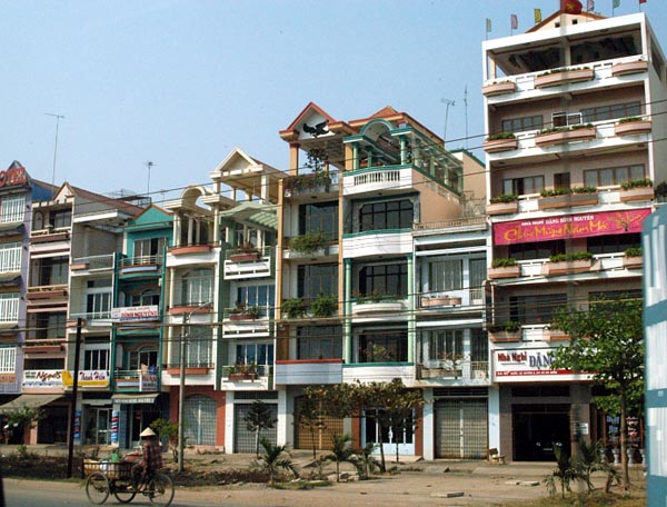 Modern buildings on the outskirts of Ho Chi Minh City