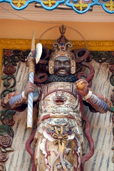 Detail of temple facade