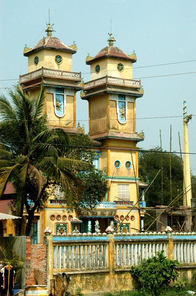 Cao Dai temple in a small village
