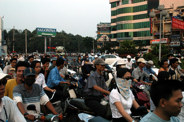 Rush hour in Saigon