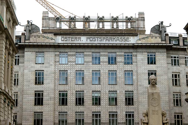 Postsparkasse, Jugendstil, modern when built in 1904 by Otto Wagner