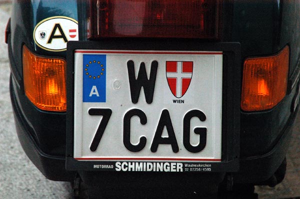 Vienna license plate - Wien
