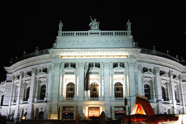 Burgtheater at night 1888
