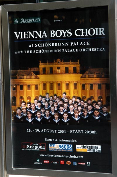 Vienna Boys Choir sold out tonight at Schoenbrunn Palace