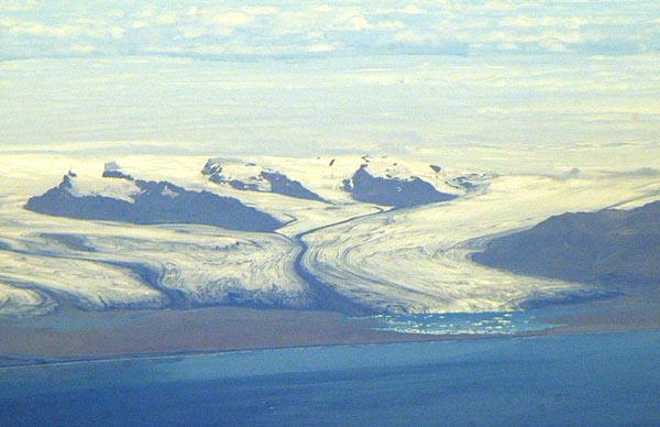 Glaciers in southeastern Iceland