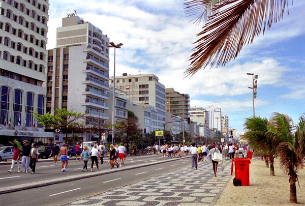 Walkway along the Ipanema Corniche