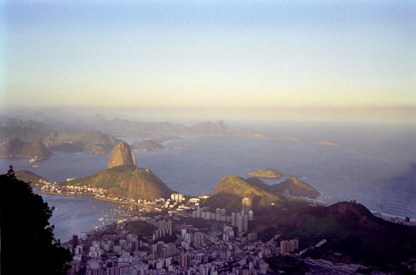 View from Corcovado (710m)