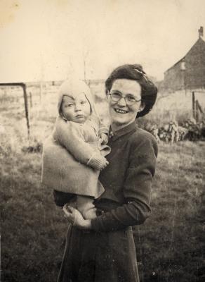 John & Mum Margaret Bowman (Harker)  Towyn 1945/6