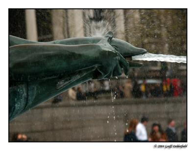 dolphin fountain - Trafalgar Square