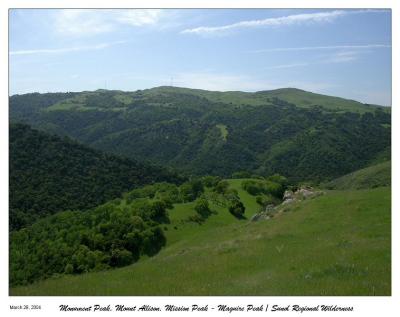 The backside of the three peaks