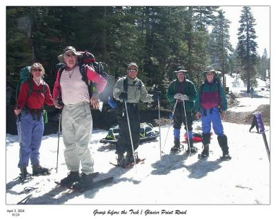 The smiling gang before the trek