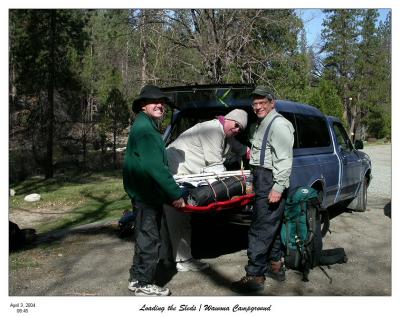 Loading the sleds