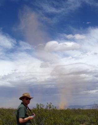 Dust devil and Joe