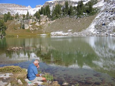 Lunch at  Sunset Lake