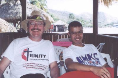 Dan and Cesar in San Juan del Sur