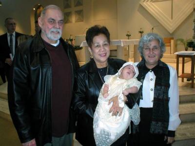 Hunter with Grandparents