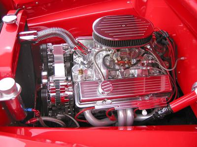 Red Chevy Pickup detail
