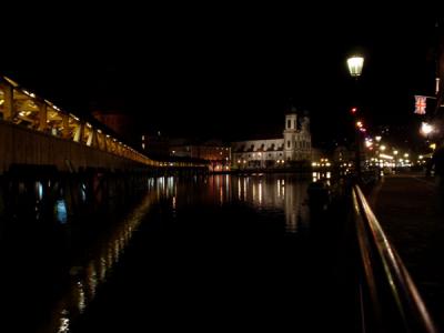 Reuss River at Night
